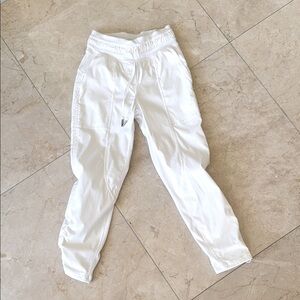Lululemon Athletica White Ribbed Joggers